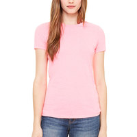BELLA CANVAS kaus lengan pendek wanita, t-shirt lengan pendek TRI-BLEND santai 6413 gaya baru