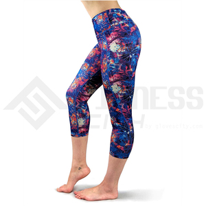 Logo personnalisé pour femmes Compression Gym Yoga Leggings Shorts Pantalon d'entraînement sans couture avec poches de décoration de taille élastique de taille moyenne - Product Image 3