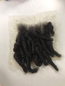 APOHAIR Super doble dibujado negro rizado al por mayor cutícula alineada DD y SDD extensiones de cabello humano - Product Image 2