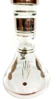 Farida Hookahs Premium-Qualität Ägyptische Pyramidenförmige Glas-Luxusvasen Handgefertigte Spiegeltechnik 24 Karat Gold 30-32cm