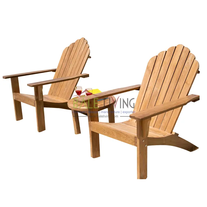 Houten Strand Stoel Dominica Adirondack Stoel Teak Hout, Gebruikt Voor Strand Stoel