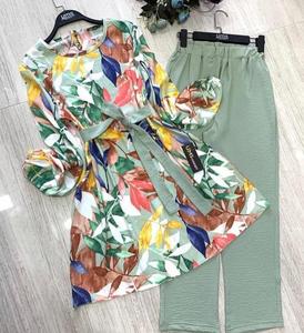 Más hermosa fiesta de rayón de algodón top con palazzo las chicas indias readymade barato precio bajo al por mayor surat - Product Image 5