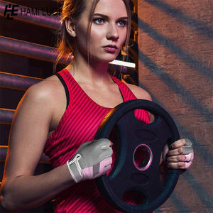 Gants de gymnastique en cuir Spandex de haute qualité Poignets Gants d'entraînement de sport respirants Haltérophilie Fitness Training - Product Image 4