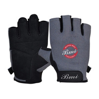 Gants en cuir unisexes à demi-doigts, légers, antidérapants, respirants, pour la musculation, la gym, l'haltérophilie, l'entraînement, ajustables
