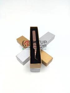 Haute Qualité 45 Degrés Or Rose Plasma Diamant Grip Extension De Cils Pince À Épiler En Acier Inoxydable Logo Personnalisé Instrument De Beauté - Product Image 6