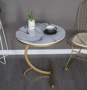 โมเดิร์นที่มีสีสันโลหะกรอบโลหะห้องนั่งเล่นตารางด้านข้าง - Product Image 6