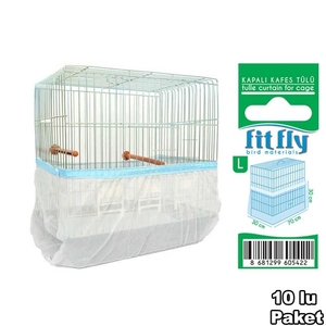 กรงนกพรีเมียมพร้อมผ้าคลุมกันลมสีขาว ขนาดเล็ก 25 ชิ้น สำหรับนก - Product Image 3