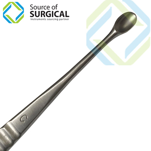 Volkmann Manual de acero inoxidable cuchara grande hueso cureta seguridad estándar instrumento quirúrgico maquinaria con fuente de alimentación - Product Image 2