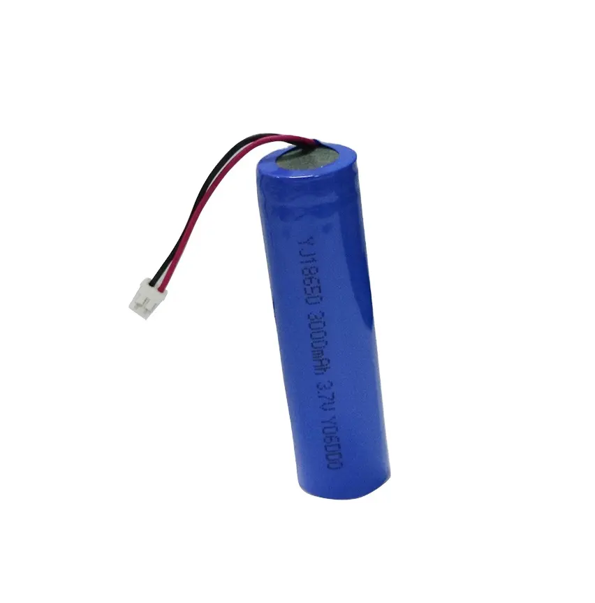 High Capacity 18650 3.7V 3000 mah li-ion Battery with JST connector for smart decices