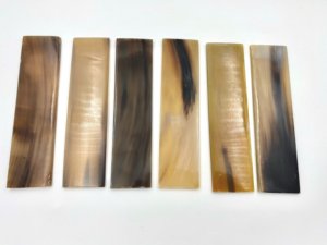 แผ่นเขาควายธรรมชาติ100% มีริ้วสีขาวสำหรับกรอบแว่นตา - Product Image 6