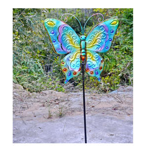 Bâton de jardin papillon multicolore, stockage de gros prix et haute qualité - Product Image 1