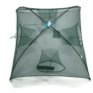 Sotelo lồng ô tự động cầm tay có 4 lỗ Bẫy lưới đánh cá gấp cho tôm cá Cua Tôm hùm nuôi trồng thủy sản - Product Image 1