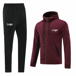 Conjunto de ropa para correr para hombre, chándal personalizado de talla grande, Sudadera con capucha, pantalones para correr de invierno, venta al por mayor - Product Image 3