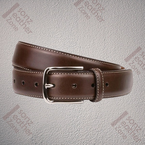 Cinturón de cuero para hombre, cinturones de cuero de grano completo, venta al por mayor - Product Image 1