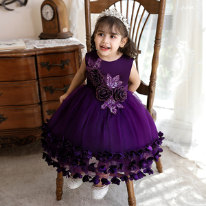 <span class=keywords><strong>Robe</strong></span> de princesse pour bébé nouveau-né MQATZ, <span class=keywords><strong>robe</strong></span> de <span class=keywords><strong>mariage</strong></span> florale pour <span class=keywords><strong>fille</strong></span> de 1 an, N2105 - Product Image 3