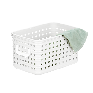 Convenient Product New Basket For Laundry Store Clothes White And Green Basket PP Plastic Container Suitable Made In Vietnam