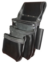 Arceau de ceinture en cuir véritable, disponible en noir, combo pochette à outils, charpentier, 11 poches pour Kit d'outils, support organisateur