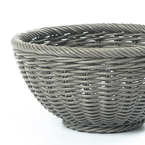 Washable Synthetic Rattan Fruit Bowl Food Grade PP Wicker <b>Bread</b> <b>Basket</b> for Hotel Restaurant Countertop Display Export Quality - Product Image 5