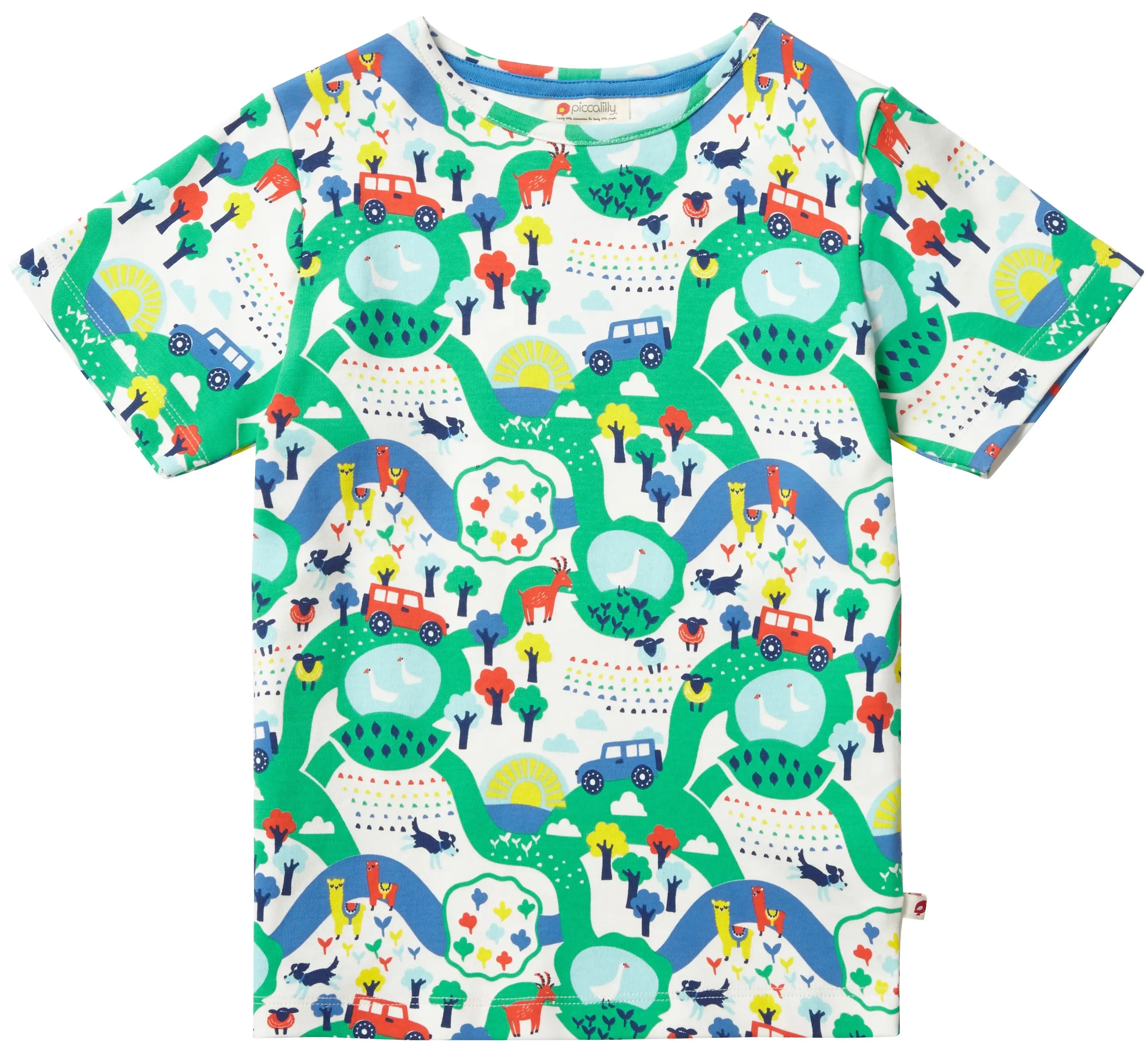 Wholesale Kids Boy all over printed kids short sleeve round neck pure cotton boys t shirts