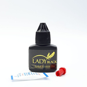 Lady Black Glue 10ml Ventiladores prefabricados Pegamento de extensión de pestañas individual Adhesivo de Corea con certificación MSDS Sky Glue - Product Image 1