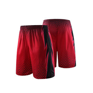 Pantalones Cortos de Baloncesto Unisex de Fábrica OEM, Casuales, para Gimnasio, con Estampado Digital, Diseño de Bloques de Color, Talla Grande, Transpirables, 100% Poliéster, Anti-UV - Product Image 1