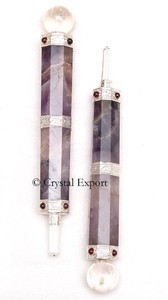 Baguettes de guérison avec améthyste et grenat, 1 pièce, jouet avion améthyste, boîte de nuit - Product Image 2