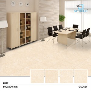 Carreaux en onyx blanc nervuré de qualité supérieure Carreaux de porcelaine de sol de cuisine de luxe de qualité supérieure 600X600 - Product Image 6