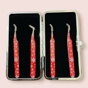 Kit de pince à épiler à cils personnalisé, ensemble de pinces à cils, de haute qualité, couleur rose, OEM, 1 pièce - Product Image 4