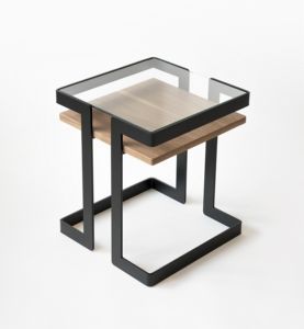 Mesa central de alta calidad de diseño de lujo para el hogar moderno y personalizado, mesa de centro para sala de estar con tapa de madera y cristal, novedad - Product Image 1