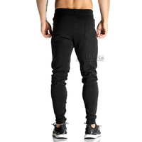 Pantalon de sport personnalisé de qualité supérieure, respirant, à motif écossais, en coton/polyester, pour homme, avec cordon de serrage et logo frontal
