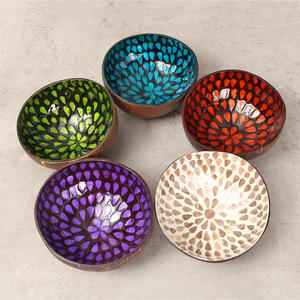 Wholesale Vietnam Lacquered Both Side Coconut Bowl Eggshell