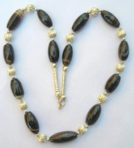 Collier tuyau en Onyx noir personnalisé, collier en pierre précieuse, meilleure vente, vente en gros, pièces - Product Image 1