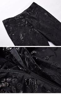 Completo Smoking da <span class=keywords><strong>Uomo</strong></span> in Velluto con Stampa Floreale di Lusso, Abiti da Cerimonia per <span class=keywords><strong>Uomo</strong></span> - Product Image 4