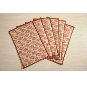 Classic Dining Table Mat 100% <b>Organic</b> Cotton Custom Design Placemats GOTS Certified Eco-Friendly Breathable Antibacterial Custom - Product Image 6