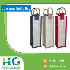 Sacs à bouteilles de vin de style vintage |   Sacs isothermes pour vin biodégradables avec poignées robustes |   Cadeau et sac réutilisables écologiques - Product Image 5