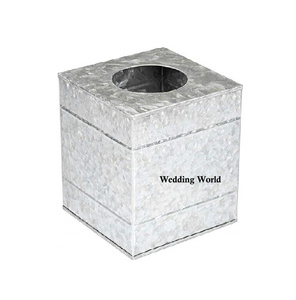 Caja de pañuelos de Metal de lujo, servilletero de diseñador hecho a mano de alta calidad, superventas, cubierta de caja de pañuelos de Metal elegante de mesa - Product Image 1