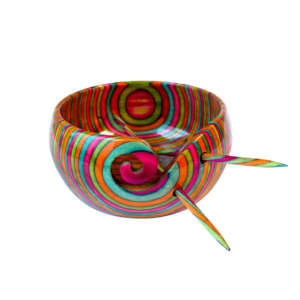 Customizable Multicolor Acacia Natural <b>Wood</b> Yarn Bowl Unique 6x3 Crochet Knitting <b>Gift</b> Design for Diwali Occasions Novelty <b>Gifts</b> - Product Image 4