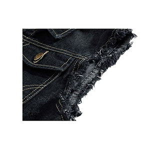 New High Quality Denim <b>Vest</b> For Men <b>Black</b> Jeans Waistcoat Fashion Men Motorcycle Style Sleeveless <b>Vest</b> - Product Image 5