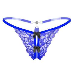 JY0526 Lingerie sexy pour femmes, demi-slip en dentelle, string, satin, avec une décoration attrayante en forme <span class=keywords><strong>de</strong></span> trou - Product Image 6