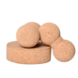 Hotsale umwelt freundliche Großhandel benutzer definierte Cork Ball Cork Yoga Erdnuss für Yoga-Training