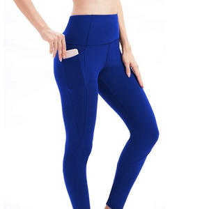 Leggings de sport taille mi-haute personnalisables pour femmes avec poche cargo respirante, antibactériens et résistants aux déchirures, style décontracté - Product Image 1