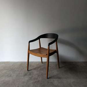 นอร์ดิกไม้สักหวายกำมะหยี่ไม้ที่วางแขนเก้าอี้รับประทานอาหารสำหรับโรงแรม - Product Image 1