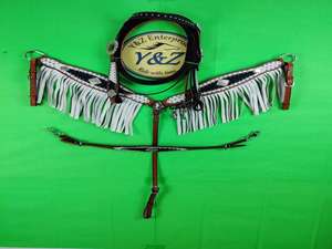 Y & Z haute qualité en cuir véritable cheval fournitures équestres selle occidentale collier de poitrine rênes ensemble disponible en gros - Product Image 3