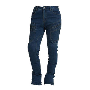 Pantalones vaqueros de motorista de estilo arrugado para hombre de alta calidad aprobados por CE, chaqueta deportiva de carreras de protección principal transpirable de talla grande - Product Image 6