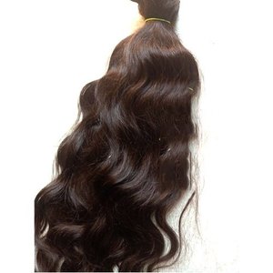 Raw Virgin Remy Indian Human Hair <b>Extensions</b> Unprocessed Wavy Double Weft <b>Micro</b>-Link Weave - Product Image 1