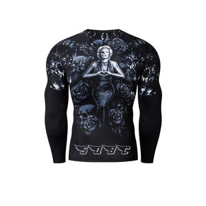 Rashguards Wolf Trainers BJJ, MMA et Boxe - Personnalisables OEM en Spandex/Polyester pour le Jiu Jitsu - Product Image 3