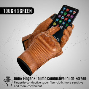 2023 unisexe sur mesure plein doigt moto gants haute conception en cuir équipement de sport coupe-vent fonction moto cyclisme - Product Image 6