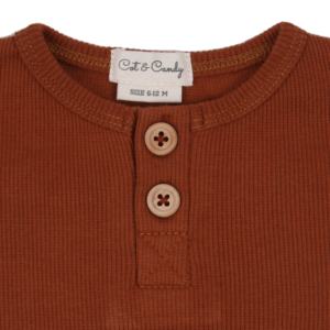 Body de manga larga de algodón orgánico para bebé, y Oekotex GOTS, 100% - Product Image 2