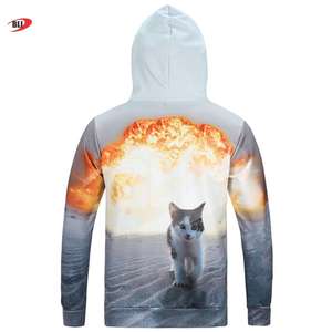 เสื้อฮู้ดผ้าโพลีเอสเตอร์มีฮู้ดสำหรับผู้ชายผู้หญิงเสื้อมีฮู้ดพิมพ์ลายพิมพ์ซับลิเมชันเต็มตัว3D งานตามสั่ง - Product Image 2