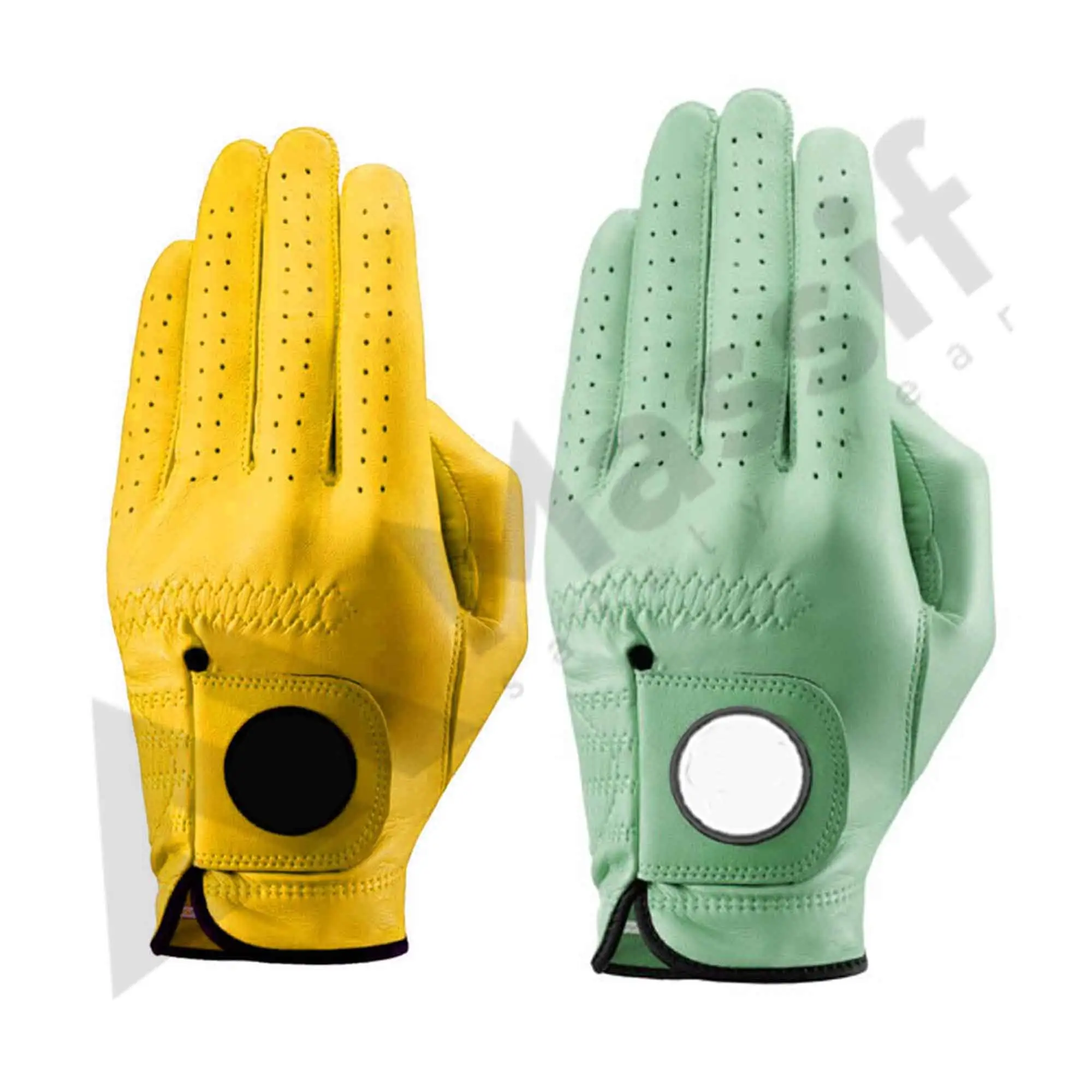Haute Qualité Fabricant Cabretta Golf-gants de Golf En Cuir Synthétique Gants Personnalisé Marque MSW-933 50 Pièces Mains Hommes PK
